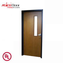 ASICO Double Leaf UL Listed 45 Minutes Fire Rated Wooden Exit Door For School